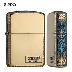 Zippo Armor viền gõ búa cạnh hoa văn đồng cháy bản giới hạn ZN325