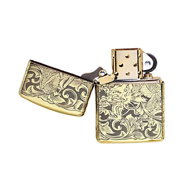 Zippo Khắc Hình Rồng Nổi 4 Mặt ZN81