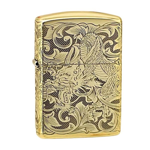 Zippo Khắc Hình Rồng Nổi 4 Mặt ZN81