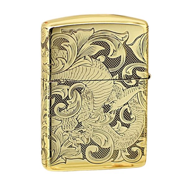 Zippo Khắc Hình Rồng Nổi 4 Mặt ZN81
