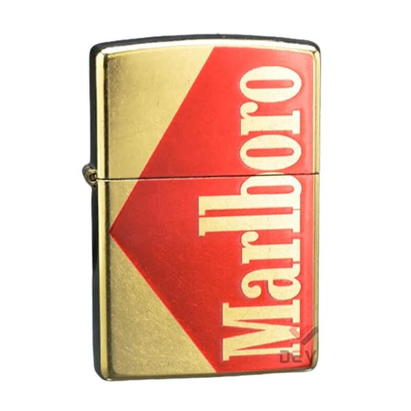 Zippo Vàng Bụi Sơn Chủ Đề Marlboro ZN270