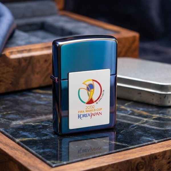 Zippo 2001 Spectrum 7 Màu – Gắn Emblem FIFA World Cup - Bản Sưu Tầm Bóng Đá Hiếm C187