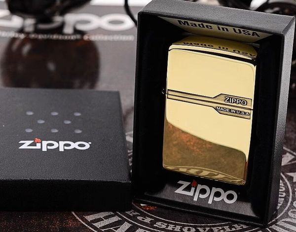 Zippo Vàng Trơn Số Giới Hạn Smooth Gold Plate ZN131