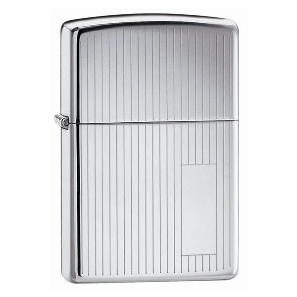 Zippo Mạ Chrome Vân Kẻ Dọc Engine Turned Z228