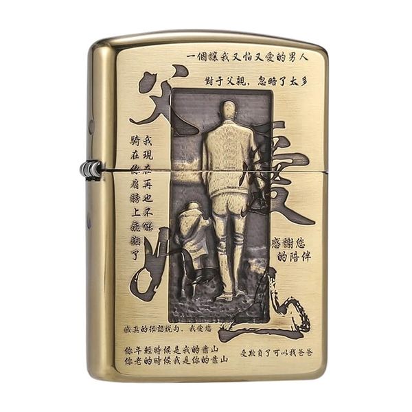 Zippo Armor Khắc Chủ Đề Công Cha Như Núi Thái Sơn ZD56