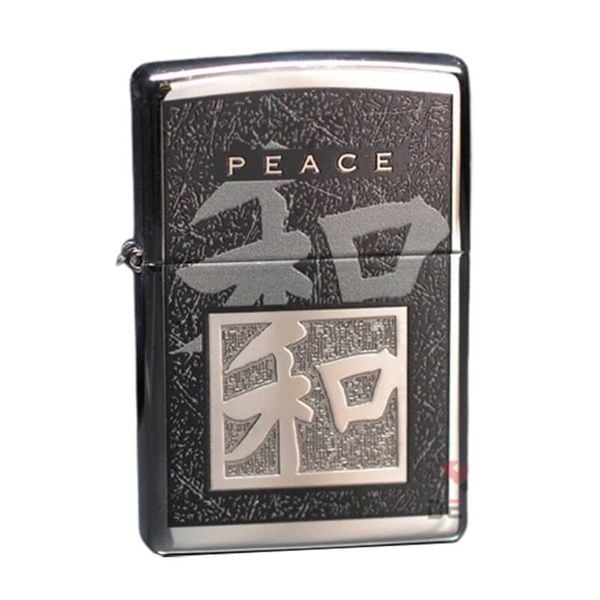 Zippo Chữ Tượng Hình Chủ Đề Hòa Bình Peace ZN63
