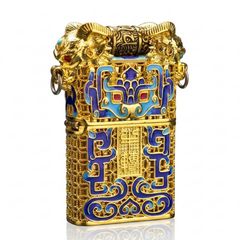 Zippo Bọc Lưới Vàng Sơn Mài Con Quay Thần Thú ZN378