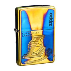 Zippo Đồng Cháy Chủ Đề CLB Bóng Rổ Mỹ Los Angeles Lakers ZN281