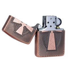 Zippo Armor Đồng Cổ Khắc Sâu Cây Thánh Giá Z377