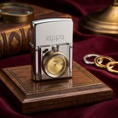Zippo 2001 Gắn Đồng Hồ Cổ 3 Mặt Thay Thế – Tuyệt Tác Cơ Khí Độc Bản C59