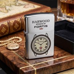 Zippo 1992 Kèm Đồng Hồ Harwood – Đời VIII La Mã – Bản Kỷ Niệm Di Sản C135