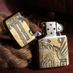 Zippo Armor Khắc Chàng Cao Bồi Marlboro Bản Giới Hạn ZD45