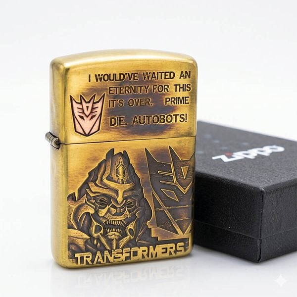 Zippo Armor Khắc Robot Biến Hình Transformers Phe Decepticon ZD51