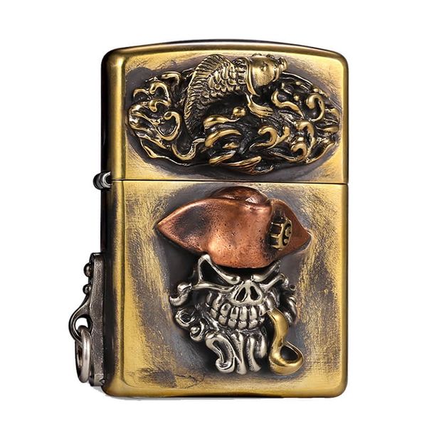 Zippo Ốp Emblem Chủ Đề Cướp Biển Caribean ZD20