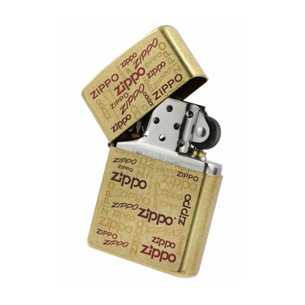 Zippo Vàng Chủ Đề Logo Zippo Design Z173
