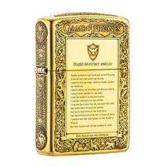 Zippo Khắc Chủ Đề Trò Chơi Vương Quyền Game Of Thrones ZN27