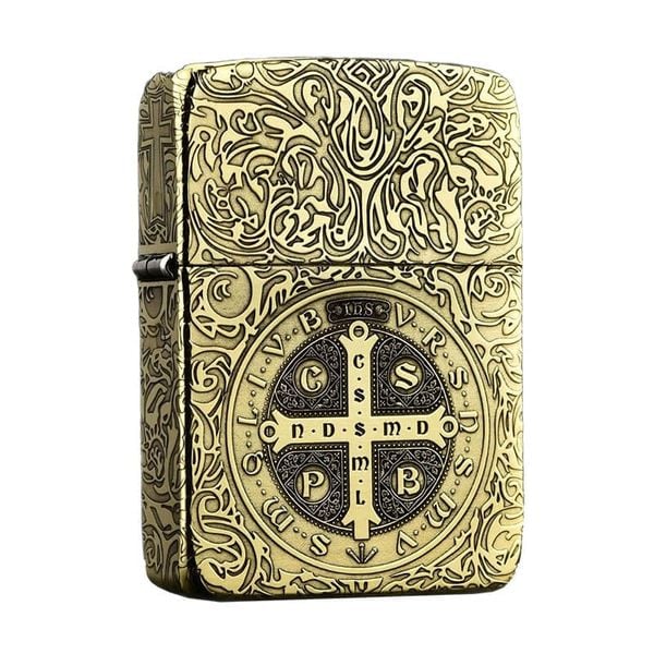 Zippo Tái Bản 1941 Khắc Thánh Giá Trừ Tà Constantine ZN357