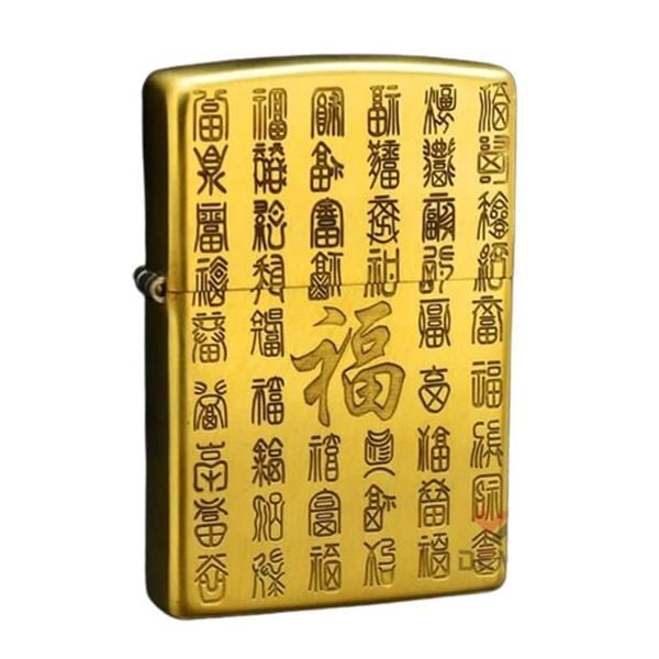 Zippo Khắc Chủ Đề Chữ Phúc May Mắn ZN76