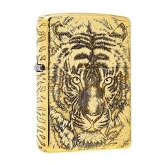 Zippo Khắc Hình Hổ Rình Mồi ZN154