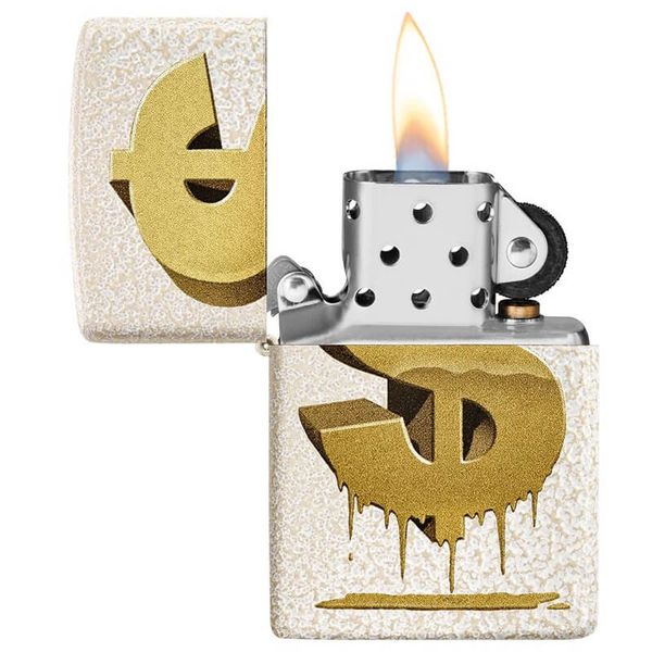 Zippo In Hình Đồng Đô La Nhỏ giọt Drippy Dollar Design Z214
