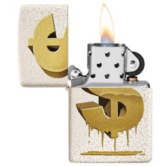 Zippo In Hình Đồng Đô La Nhỏ giọt Drippy Dollar Design Z214