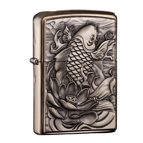 Zippo hoa văn hình cá ZN185