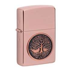 Tìm Zippo Vàng Hồng Ốp Emblem Cây Sự Sống Tree Of Life Z152