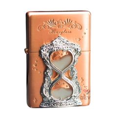 Set Zippo Vintage Đồng Đỏ Chủ Đề Đồng Hồ Cát Thời Gian ZN121