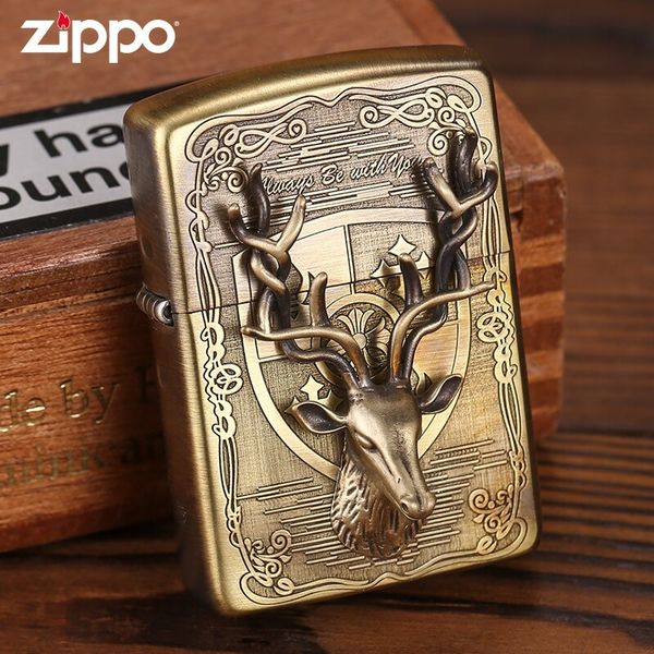 Bật lửa Zippo hình hươu nổi bản Armor ZD16