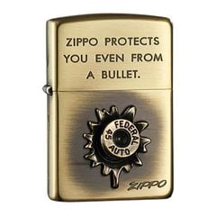 Zippo Ốp Emblem Viên Đạn Bắn ZN03