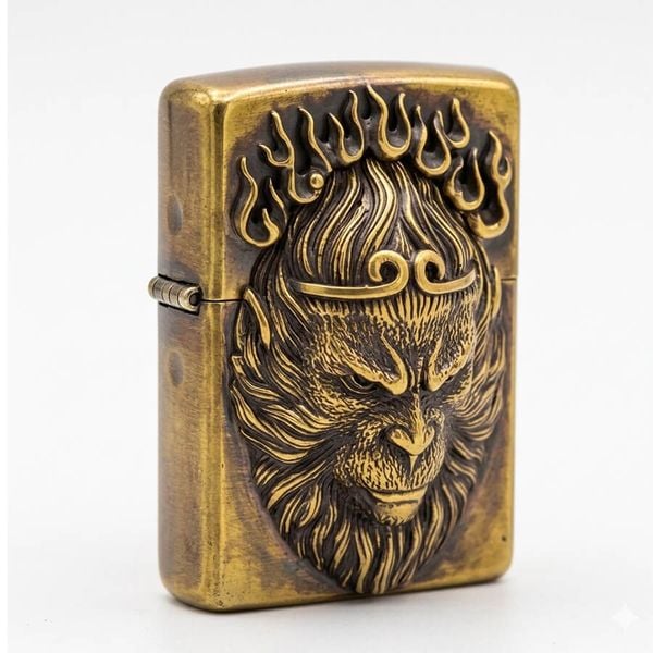 Zippo Ốp Nổi Mỹ Hầu Vương Tôn Ngộ Không ZD19