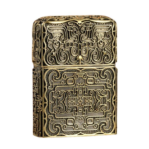 Zippo Ốp Hình Thú Ăn Tiền Mang Tài Lộc ZN101