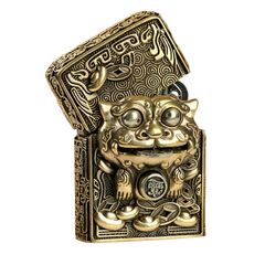 Zippo Ốp Hình Thú Ăn Tiền Mang Tài Lộc ZN101