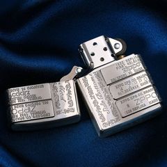 Zippo Ốp Lệch Emblem Mộc Đáy Zippo Qua Các Thời Kỳ ZN83