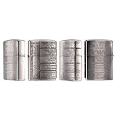 Zippo Ốp Lệch Emblem Mộc Đáy Zippo Qua Các Thời Kỳ ZN83