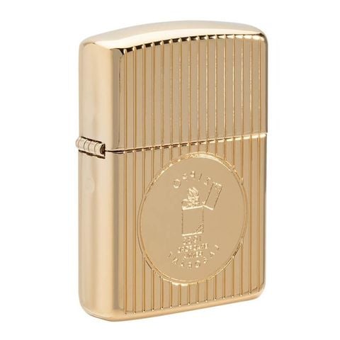 Zippo Armor Kỷ Niệm Ngày Sinh Nhà Sáng Lập Zippo Gold Plate Founder's Day Z16 Collectible