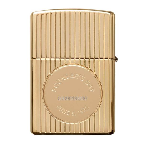 Zippo Armor Kỷ Niệm Ngày Sinh Nhà Sáng Lập Zippo Gold Plate Founder's Day Z16 Collectible