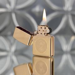 Zippo Armor Kỷ Niệm Ngày Sinh Nhà Sáng Lập Zippo Gold Plate Founder's Day Z16 Collectible