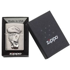 Bật lửa Zippo Mỹ chính hãng bàn tay chơi bài Full House Z56