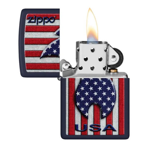 Zippo Sơn Ngọn Lửa Yêu Nước Patriotic Flame Design Z184