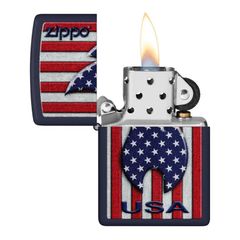 Zippo Sơn Ngọn Lửa Yêu Nước Patriotic Flame Design Z184