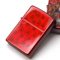 Zippo sơn đỏ in hình ngọn lửa chìm Z276