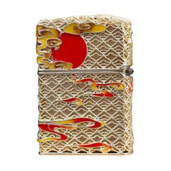 Zippo Bọc Lưới Mạ Vàng Chủ Đề Kỳ Lân Bảo Hộ ZN77