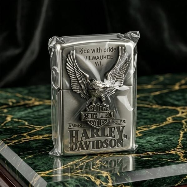 Set Zippo Harley-Davidson Limited Edition – Bản Giới Hạn Sưu Tầm – Thiết Kế Emblem Đúc Nổi Cao Cấp C83