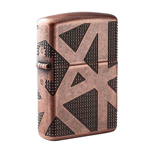 Zippo Armor Đồng Cổ Chủ Đề Hình Học Geometric 360 Design Z344