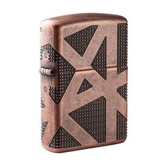 Zippo Armor Đồng Cổ Chủ Đề Hình Học Geometric 360 Design Z344