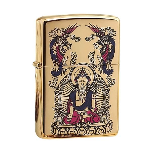 Zippo Khắc Hình Đức Liên Hoa Thủ Bồ Tát ZN34