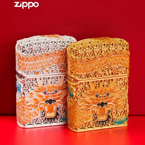 Zippo bọc lưới rồng ZN298