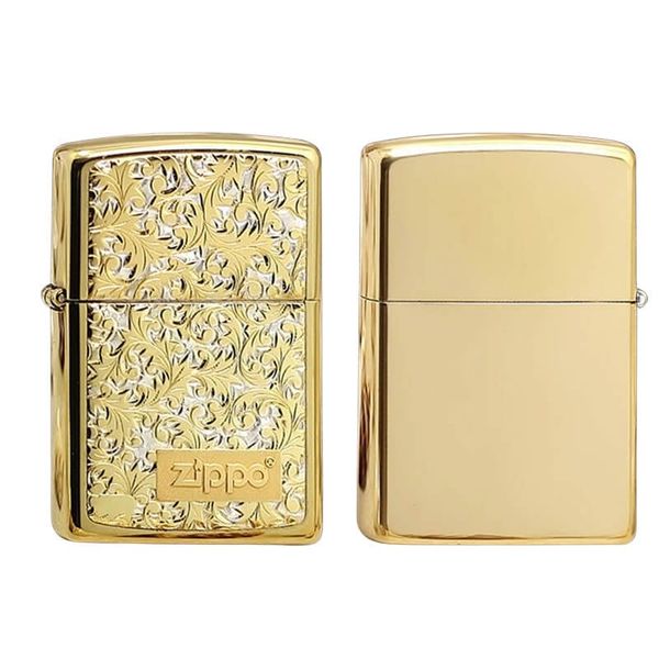 Zippo hoa văn mạ Titanium ZN21