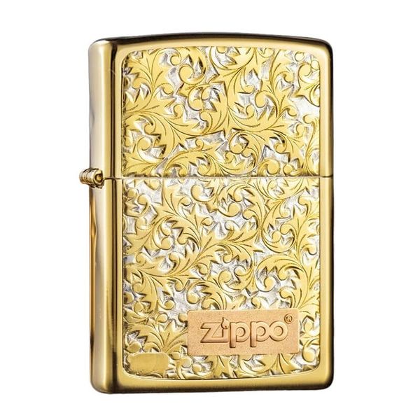 Zippo hoa văn mạ Titanium ZN21